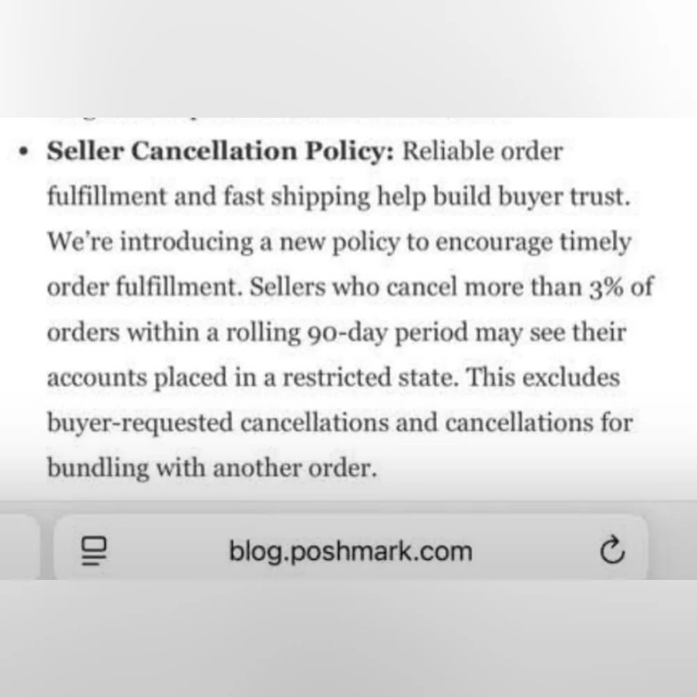Poshmark Seller Updates - Picture 2 of 2